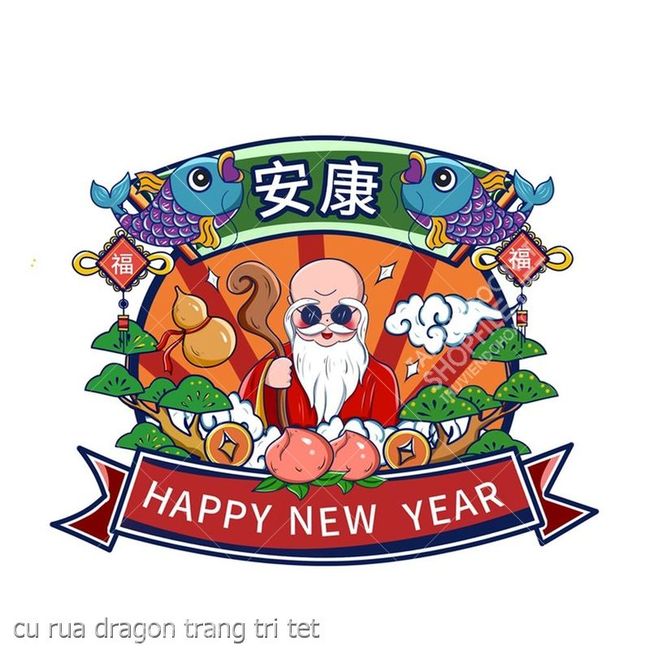 cu rua dragon trang tri tet
